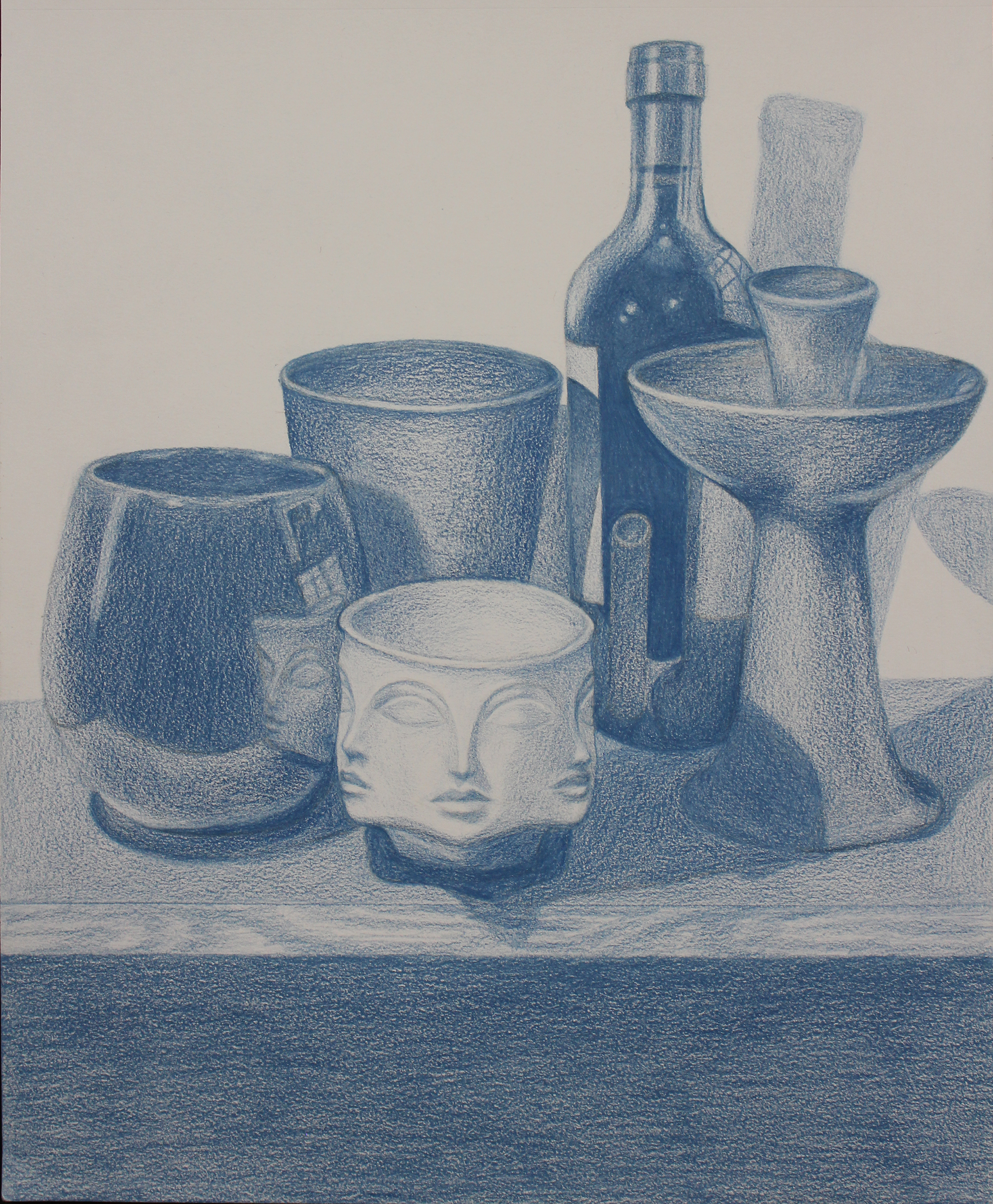 View Image Details Muse Still Life - blue pencil by Sydney